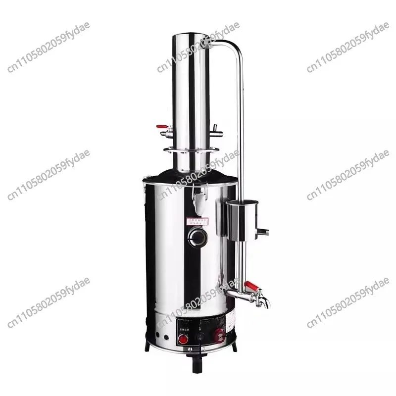 

Stainless Steel Electric Distiller Water Purifier System Home Use with Dry-Burn Protection and Automatic Water Shut-Off