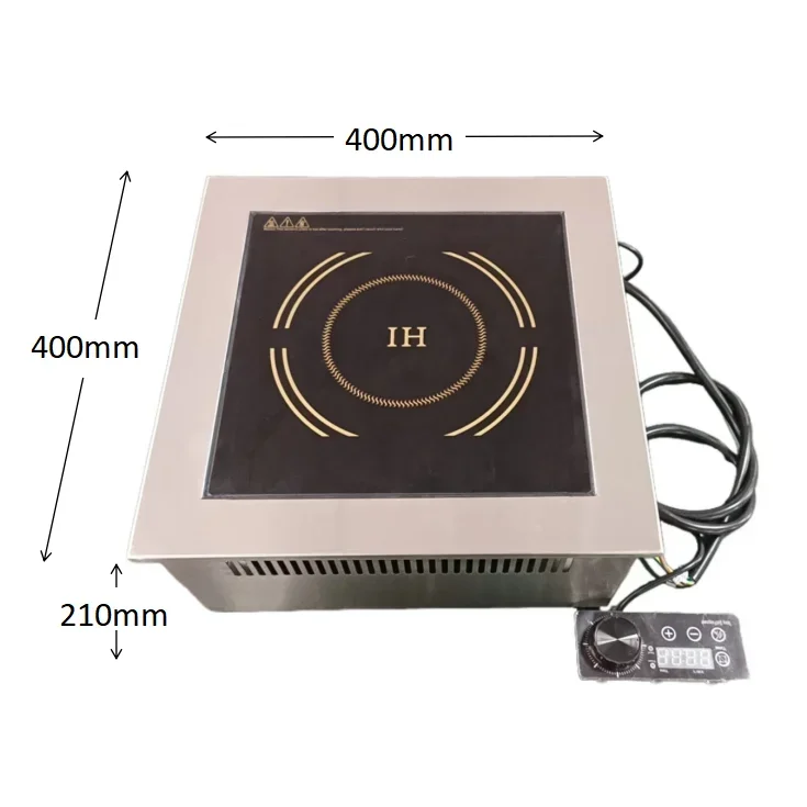 Square embedded 3500W induction cooker for hotel hot pot restaurant factory direct sales