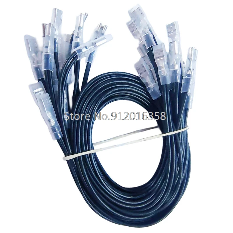 

20AWG 40CM 30 Connection Daisy Chain 187 4.8MM Quick splitters Wire harness New Arcade Push Button Micro Switch Ground wire