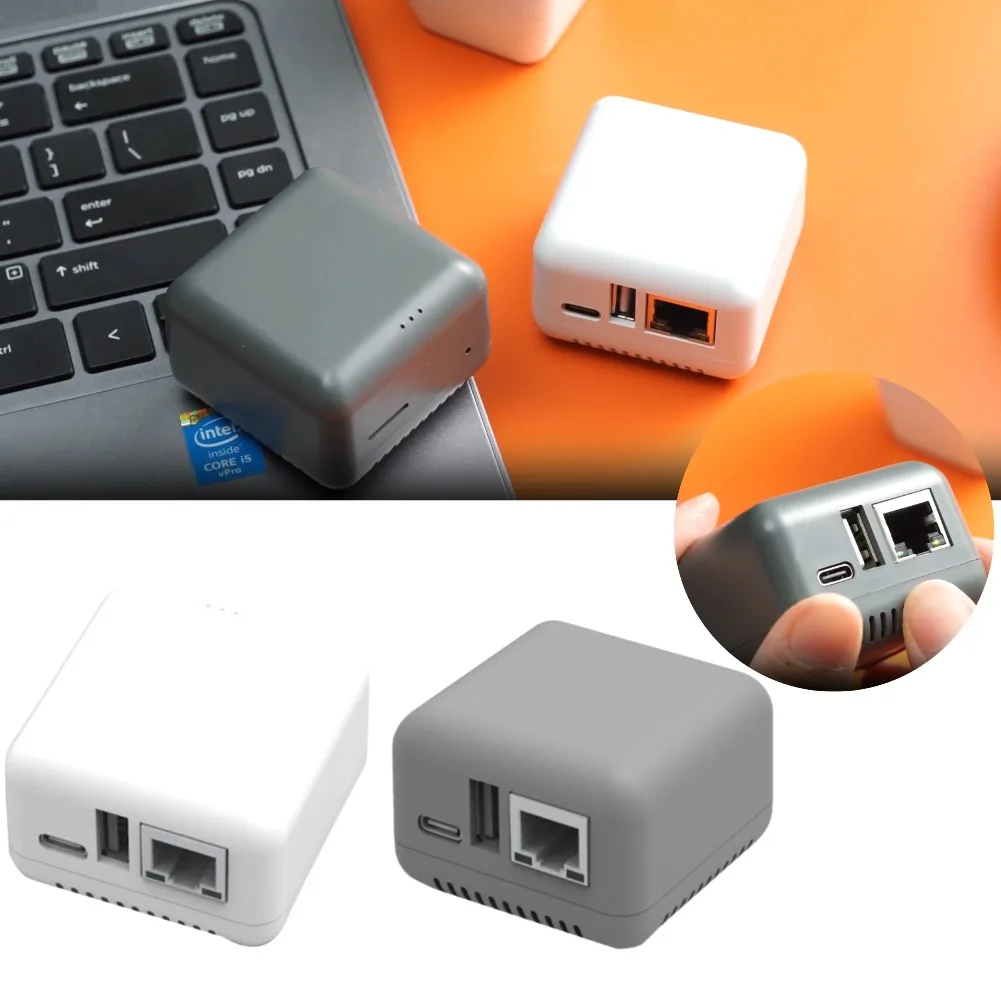 NP330 Mini Printer Server USB 2.0 Net-work Print Server Connection Easy Printing (Network/WIFI Version) Printing Accessories