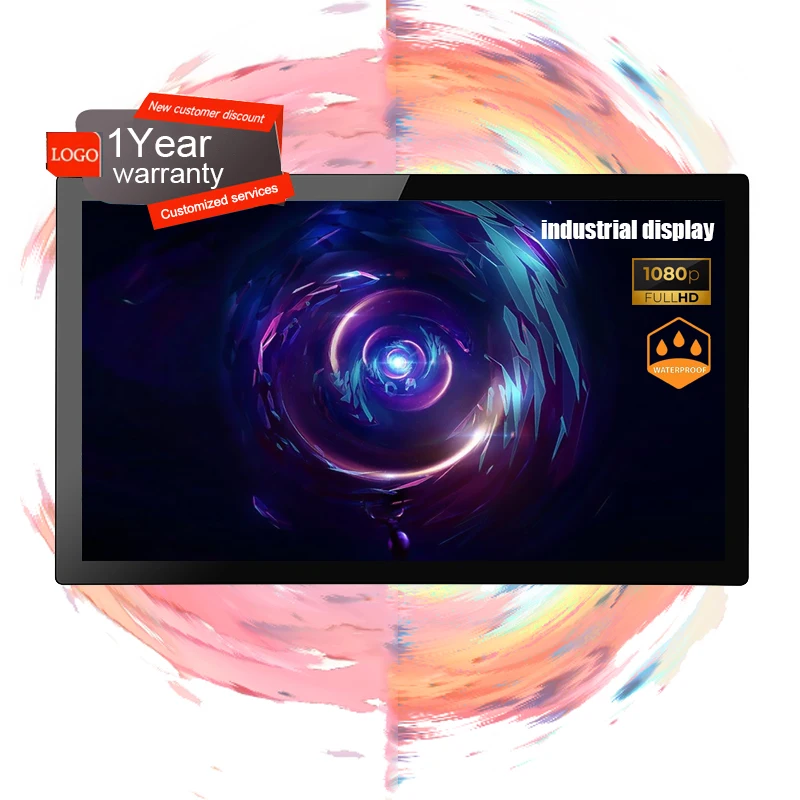

32 Inch Embedded Wall Mounted Waterproof Industrial Lcd Capacitive Panel PC Display Touch Screen Computer