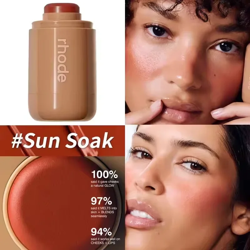 Rhode Skin Pocket Blush Stick Lippen- und Wangen-Hydrating-Stick, natürlicher Rouge-Puder, Blusher-Creme, Lippenstift, Wangenfarbe in Teetassen-Candy-Farben