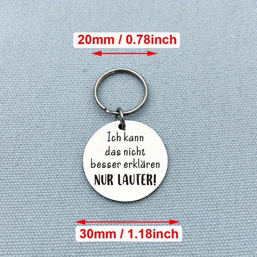 Funny Stainless Steel German Keychain
