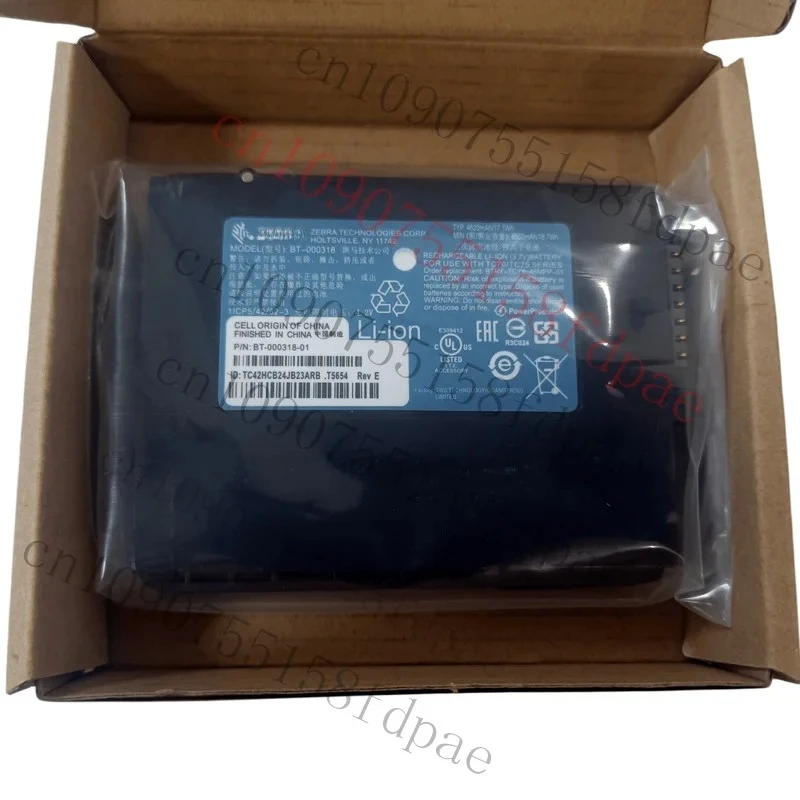 

Новый оригинальный аккумулятор BT-000318 TC70 TC75 для серии Zebra TC7X BTRY-TC7X-46MPP-01
