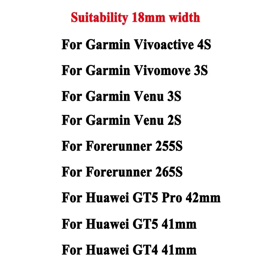 For Garmin Vivoactive 4S Strap Venu 2S Vivomove 3S Forerunner 255S Music Active S Wristband Silicone Smart Watch Band Bracelet