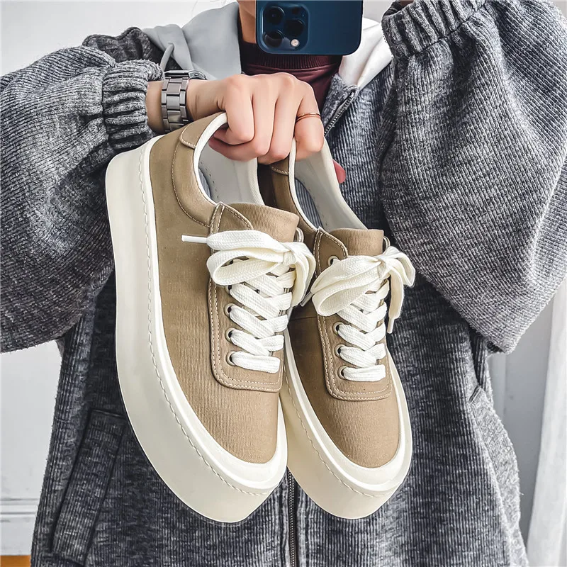 Man Canvas Sneakers Deals Comfortable Outsole Mesh Men 2025 Spring Casual Male Shoes Fashion Patcahwork Breathable Shoe Original