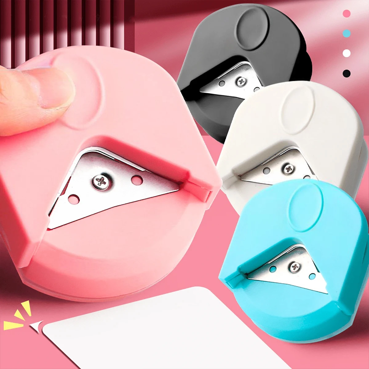 R4 Corner Rounder Cutter, Portable Paper Punch Trimmer for DIY Craft, Photo & Card Making
