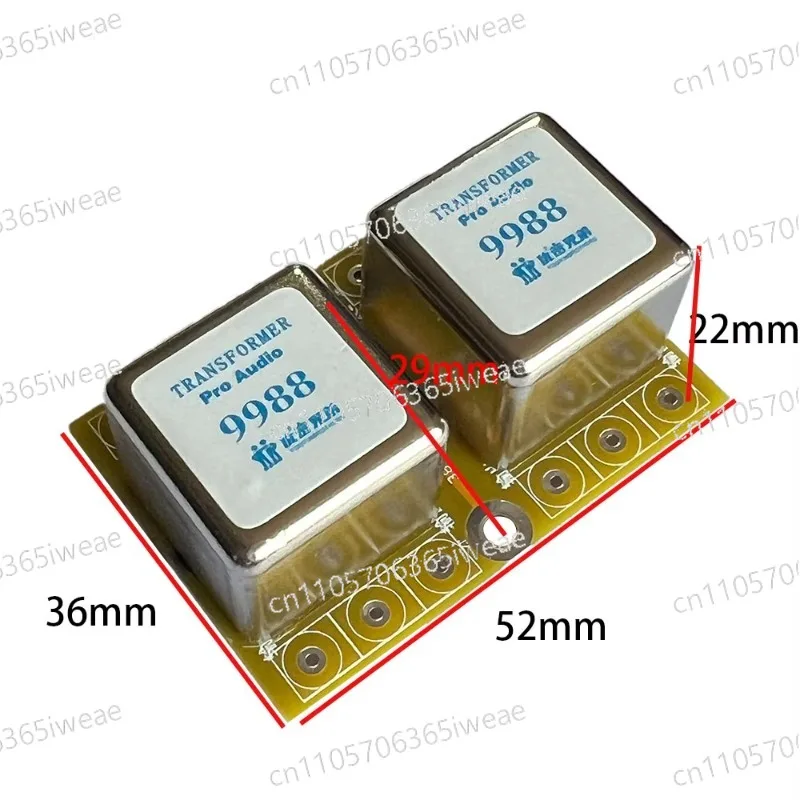 Unbalanced Mutual Conversion Signal Input Niu U9988 Transformer Audio Isolation Transformer 1:1 Balanced