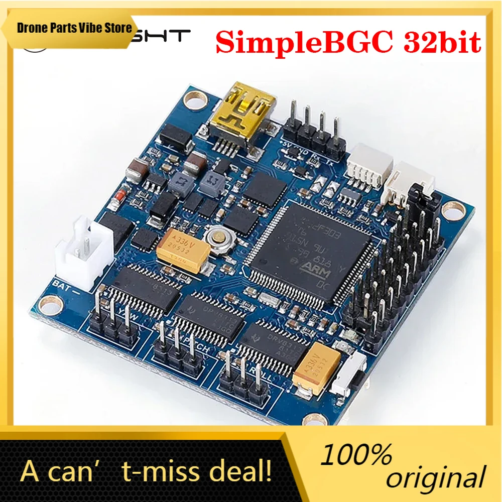 

FyIFlight SimpleBGC 32bit Extended/ (non-encoder) Built-in Sound Beeper 3-6S LiPo for RC FPV Drone