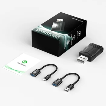2024 New HEYINCAR 2in1 Wireless Android Auto Adapter Carplay Wireless For Suzuki Swift Vitara S-Cross Carry Jimny Sport