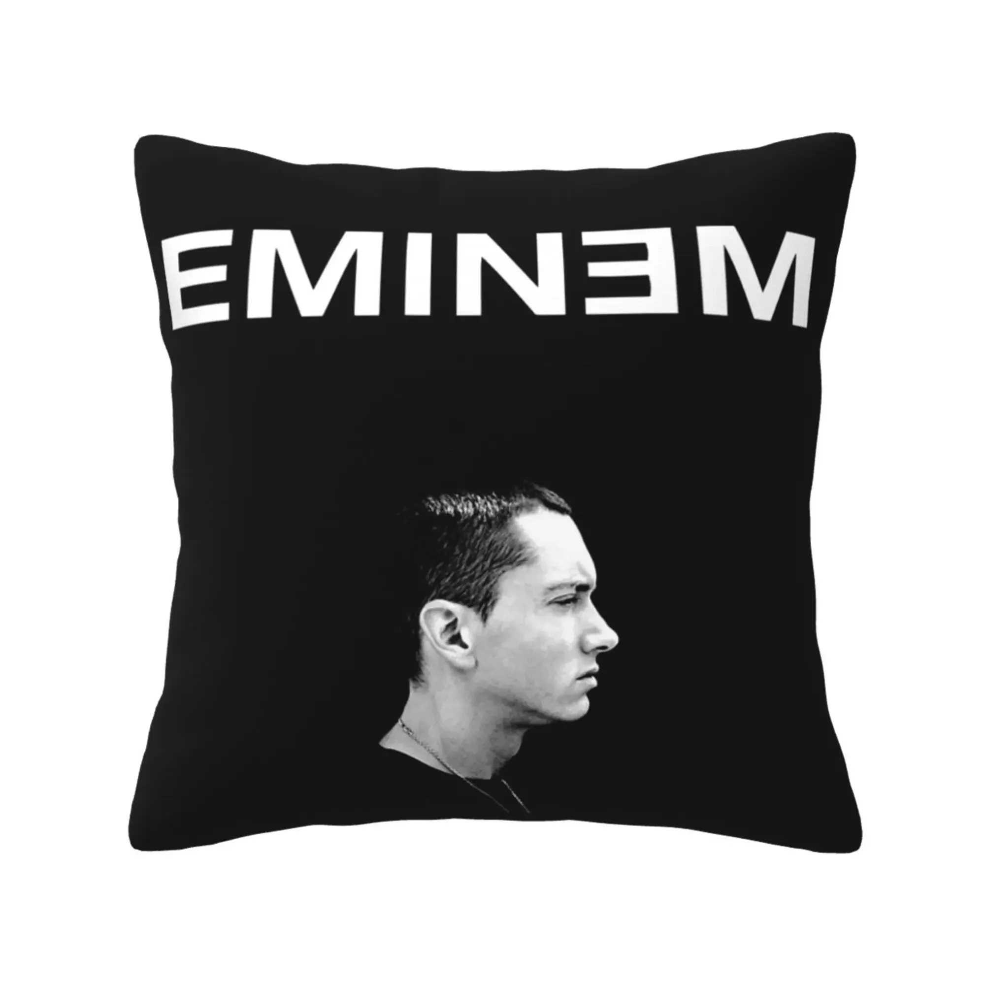 

Custom Singer Eminem Pillow Case Home Textile 100% Polyester Pillow Covers Wedding Decorative Square Cushion Cover 45x45CM