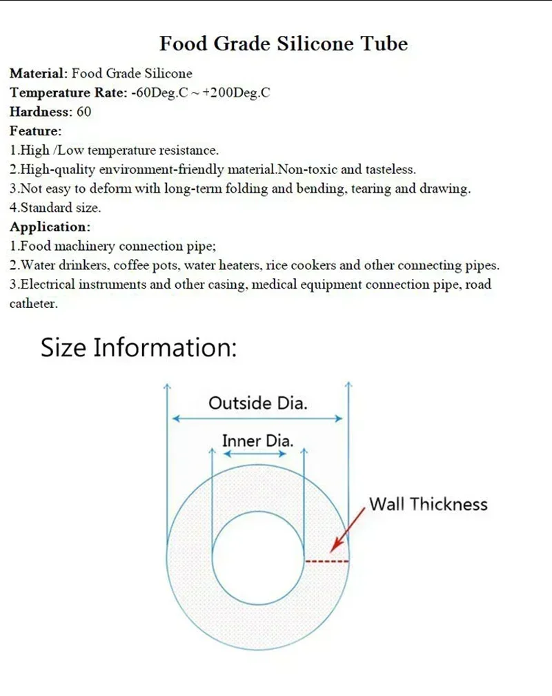 Manguera de goma de silicona de grado alimenticio púrpura de 1M ID 1mm 2mm 3mm 4mm 5mm 6mm 7mm 8mm 10mm manguera de agua de tubo de silicona Flexible suave