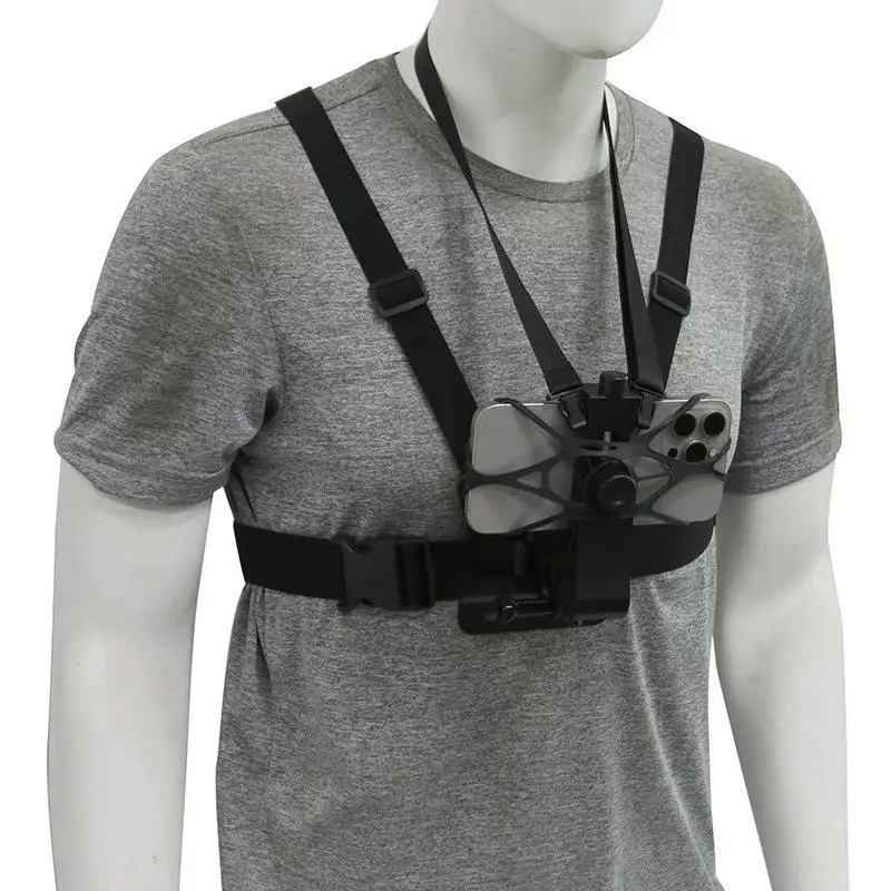 Adjustable Chest Phone Mount With Adjustable Straps Perfect For Vlogging