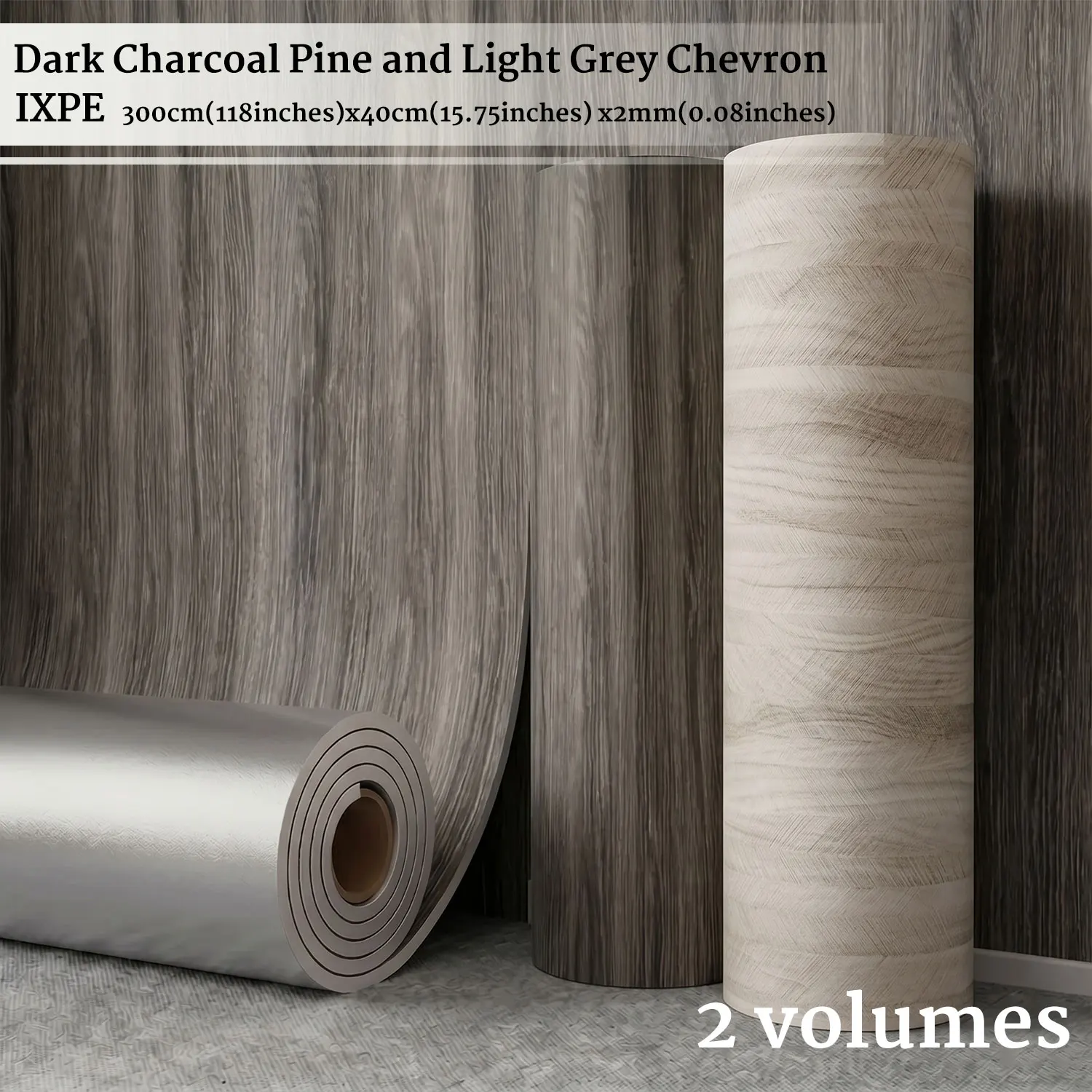 

1 Roll IXPE Premium Realistic Wood Grain Renovation Sticker Self-Adhesive Water-Resistant Material for Bedroom Living Room Decor