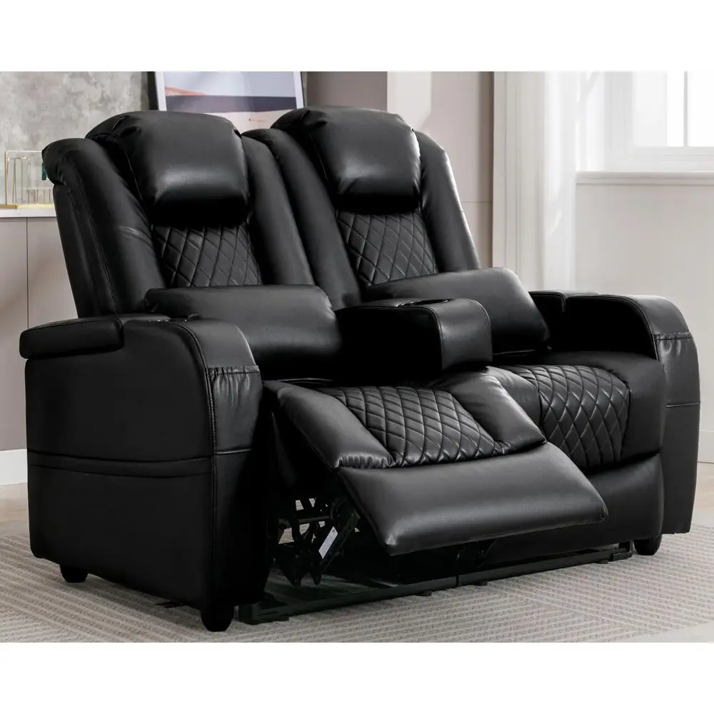 RV Loveseat Recliner Sofa with Pillows and Arms