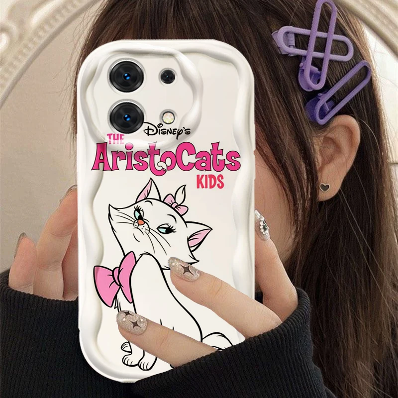 Disney Aristocats Marie Wave Oil Cover For Xiaomi Redmi Note 13 12 12S 11S 10A 10 9 8 A1 A2 Pro Plus Phone Case