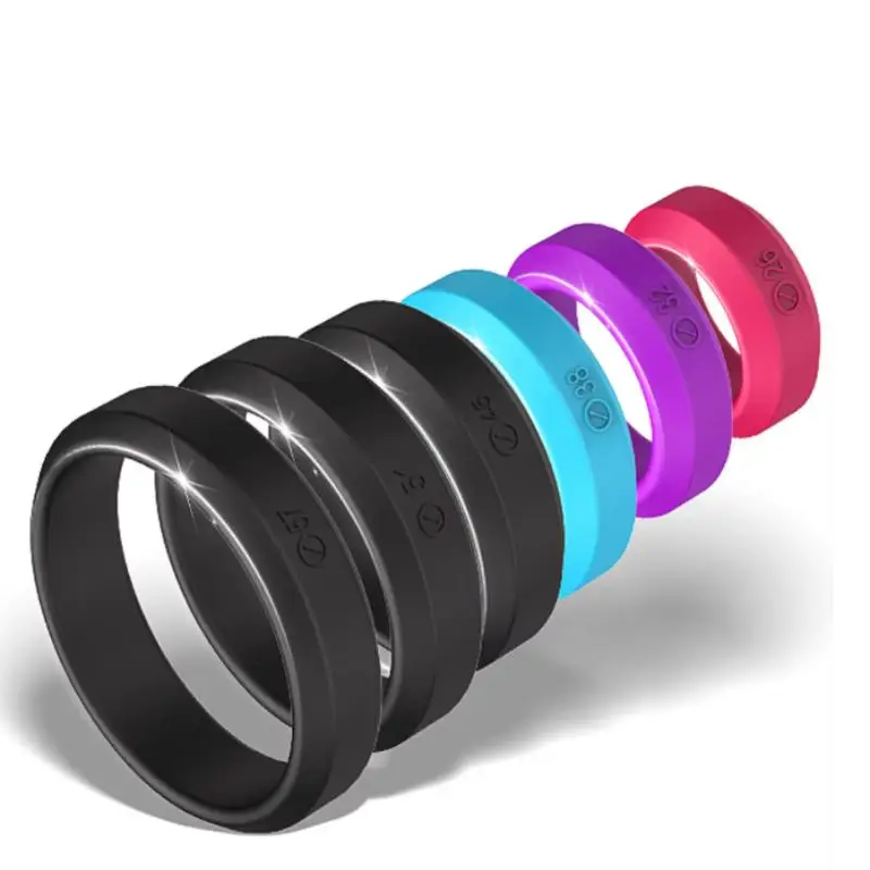 NEW 6Pcs Cock Ring Physical Delay Ejaculation Rings Enlargers Erection Enhancing Adult Men Sex Toys For Long Lasting Pleasure