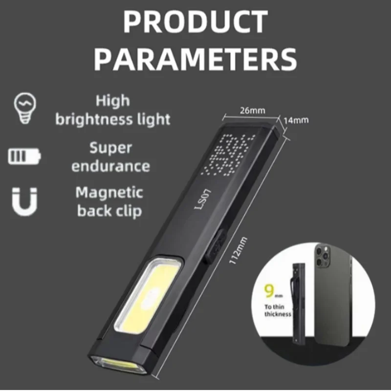 lanterna-led-portatil-recarregavel-e-a-prova-d'agua-ideal-para-trabalhos-ao-ar-livre-com-design-compacto-e-alca-magnetica