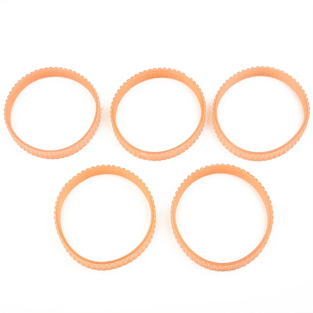 Protable Reliable Drive Belt Strap Cold Resistant Good Strength Heat Resistance Orange Polyurethane(PU) Planer 5Pcs