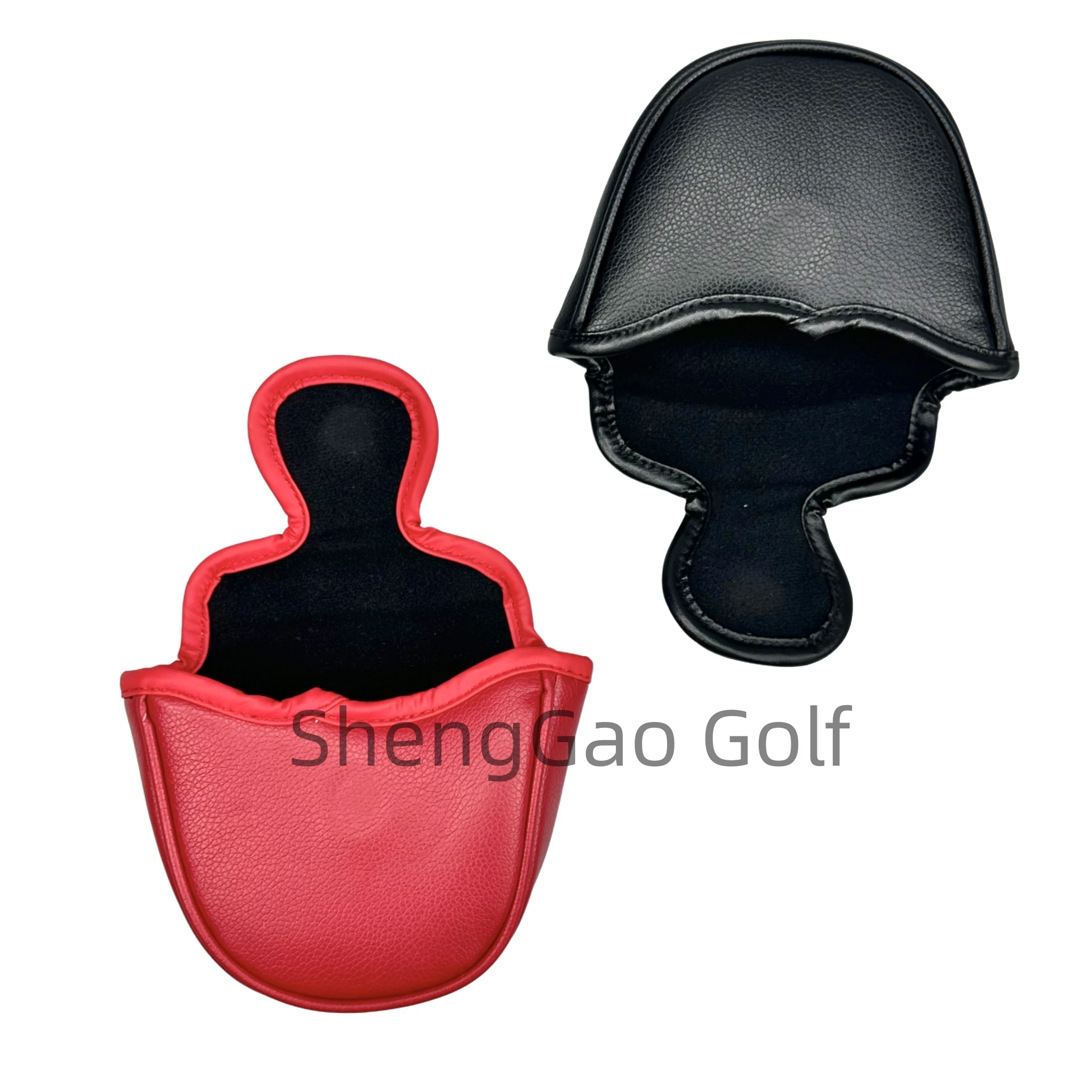 Cubierta de Putter de Golf con patrón de estrella de cinco puntas, cubierta de Putter de mazo de cuero PU, cierre magnético, cubierta de cabeza de Golf, 1pc