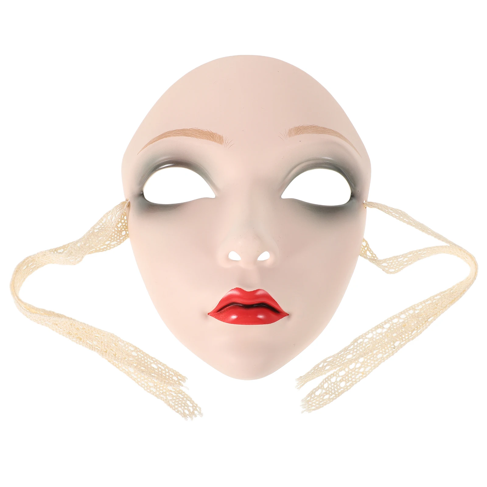 

Exquisite Ancient Chinese Full Face Mask for Cosplay Halloween Vintage Masquerade Japanese Comfortable Plastic