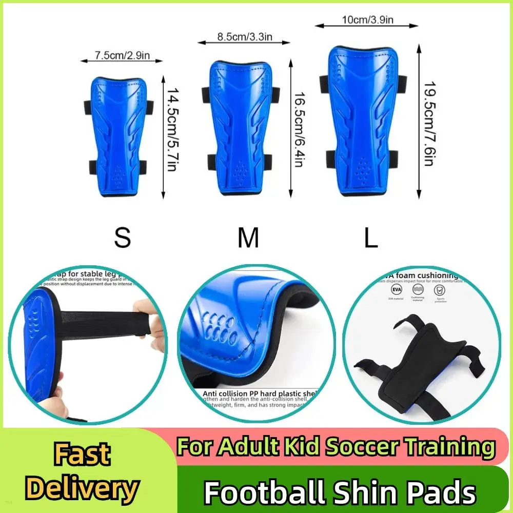 Football Shin Pads For Adult Kid Soccer Shinguard Training Leg Equipment Calf Protective Gear Impact Resistant Football Gear