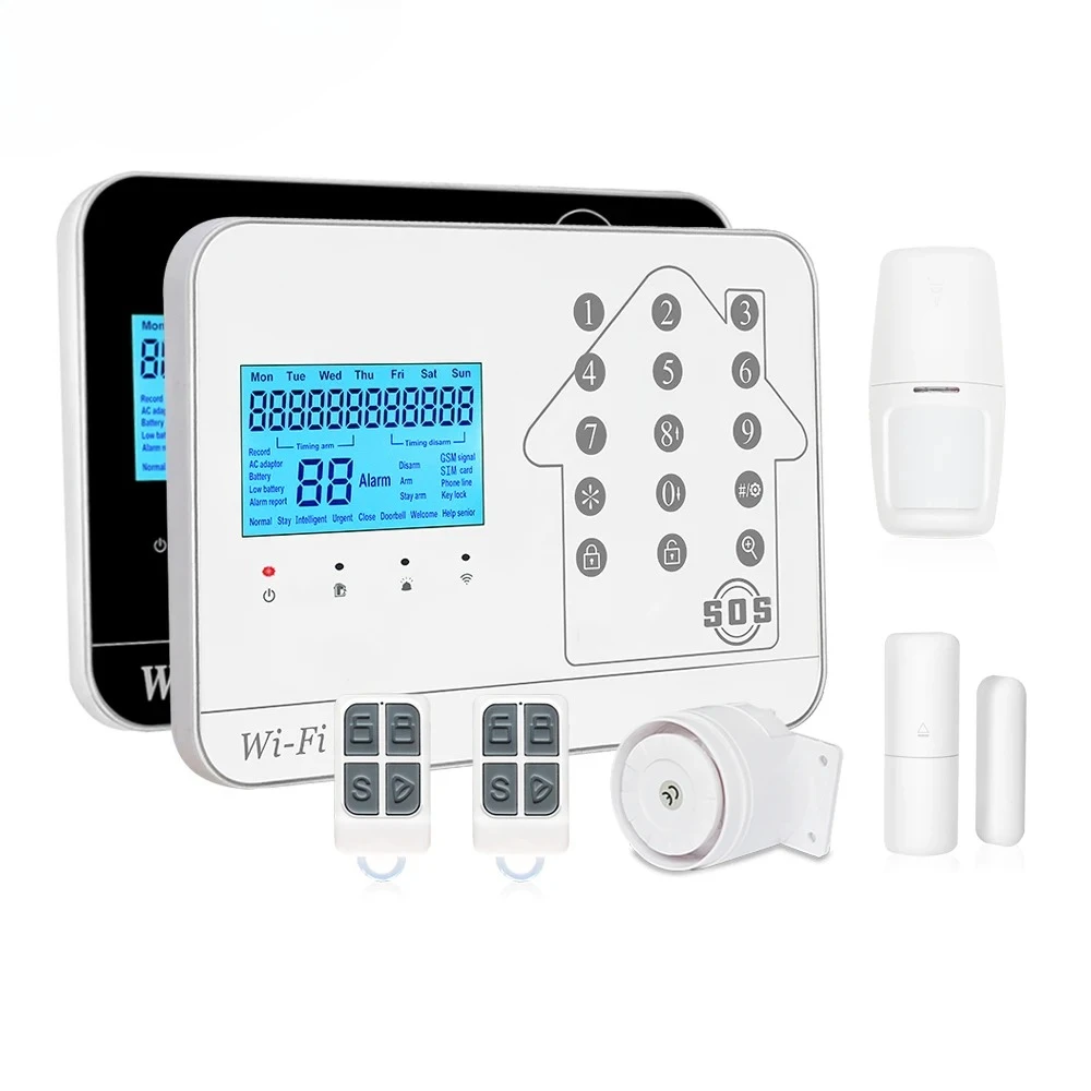 

New StyleWireless Wired Anti-thief Home Security Alarm Central 4G 2G GSM PSTN WIFI Smart Alarm Gateway