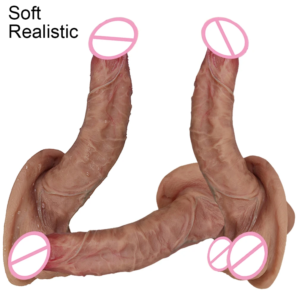 Realistic Makeup Dildo Soft Silicone Big Dick Gag Cock Penis Anal Sex Toys For Women Strapon Lesbian Vagina Orgasm Masturbation