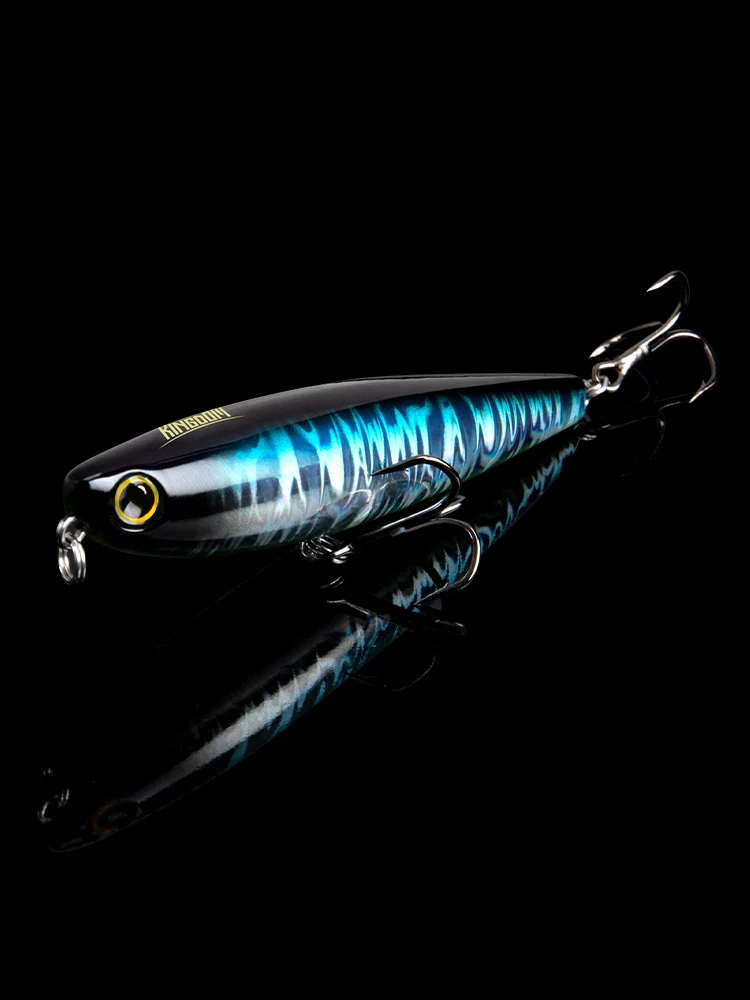 Kingdom Topwater Bleistift-Angelköder, 60 mm, 5,6 g, 90 mm, 11 g, Walking Dog Swimbaits, schwimmende künstliche Hartköder für Barsch, Hecht