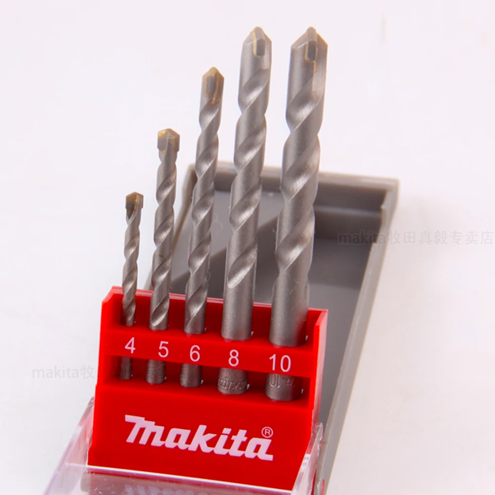 Original Makita D-05175 Impact Drill Bit 5PCS Set Concrete Building Dedicated Drill Bit Electrical Tools Fittings