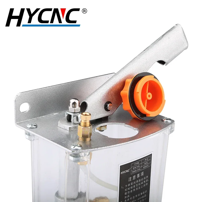 HYCNC Grinding Machine Tool Central Lubrication System Hand Operated Oil Pumplathe Cnc Machine Hand Pressure Lubrication Pump