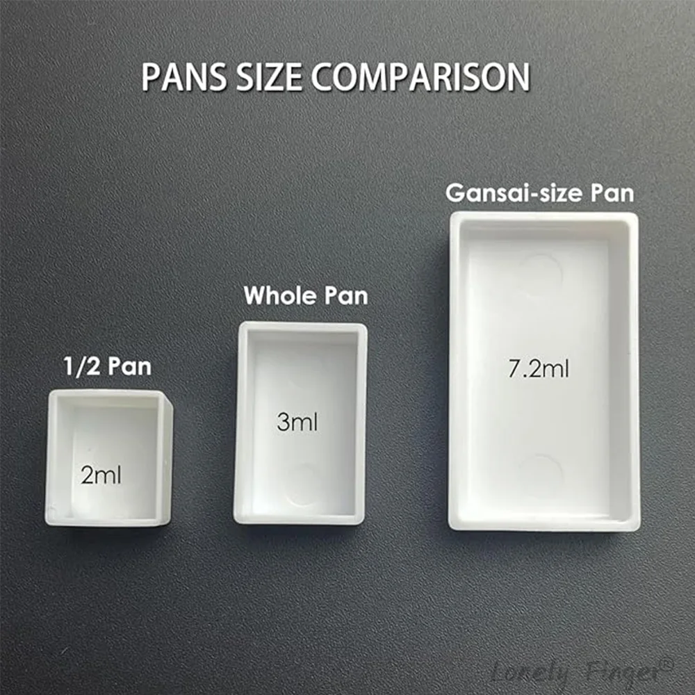 10 stks 7.2 ML Lege Aquarel Pannen voor Kuretake Aquarel Verf Vullingen, gigantische Verf Pannen voor Aquarel Gouache Paletten