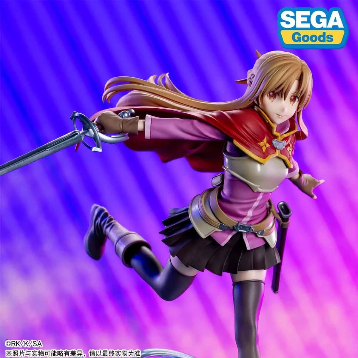 شخصية جائزة SEGA JP الأصلية FZ Sword Art Online Asuna Yuuki Tsumiki، ملصق ليزر أصلي/متوفر سريع، ABS #2