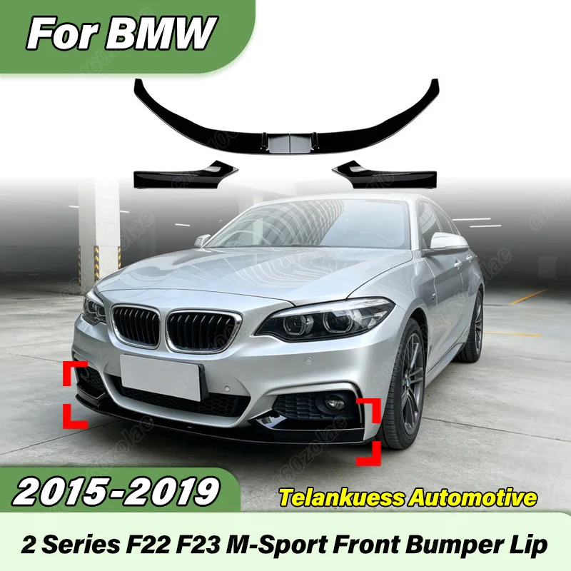 

For BMW 2 Series F22 F23 M-Sport 2015 2016 2017 2018 2019 Automobile MP Style Front Bumper Lip Sports Racing Front Chin Spoiler