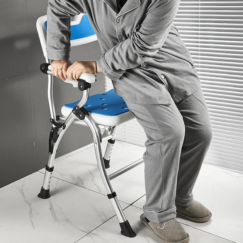 

Non-Slip Feet Bath Seat for Private Washing, U Shape Adjustable Handicap Chair Elderly & Pregnant Heavy Duty Shower Stools