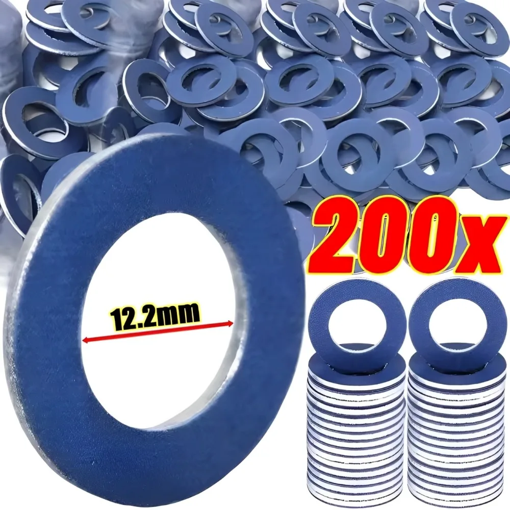Junta de retén de aluminio azul 9043012031 para tapón de drenaje de aceite, kit de reparación automotriz para Camry, Corolla, RAV4, Highlander, Lexus