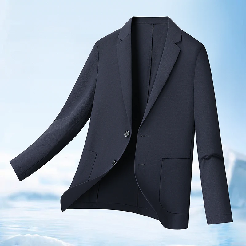 

Современные и стильные повседневные костюмы для мужчин среднего и молодого возраста, универсальные и модные деловые пиджаки в корейском стиле для офиса.