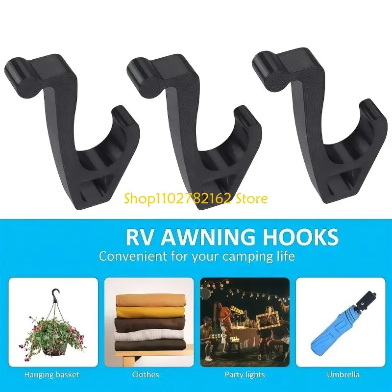 547B Awning Track Hook for Shade Areas, Slide In Hook for Towels and Lights