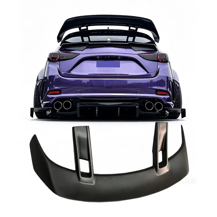Glossy Black Rear Roof Spoiler Wing for 2020-2026 M/azda 3 Hatchback Sporty Exterior Upgrade Aerodynamic