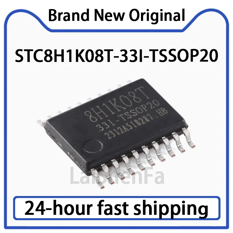 10 PCS STC8H1K08T-33I-TSSOP20 1 T 8051 Microprocessador Microcontrolador Chip Original em Estoque