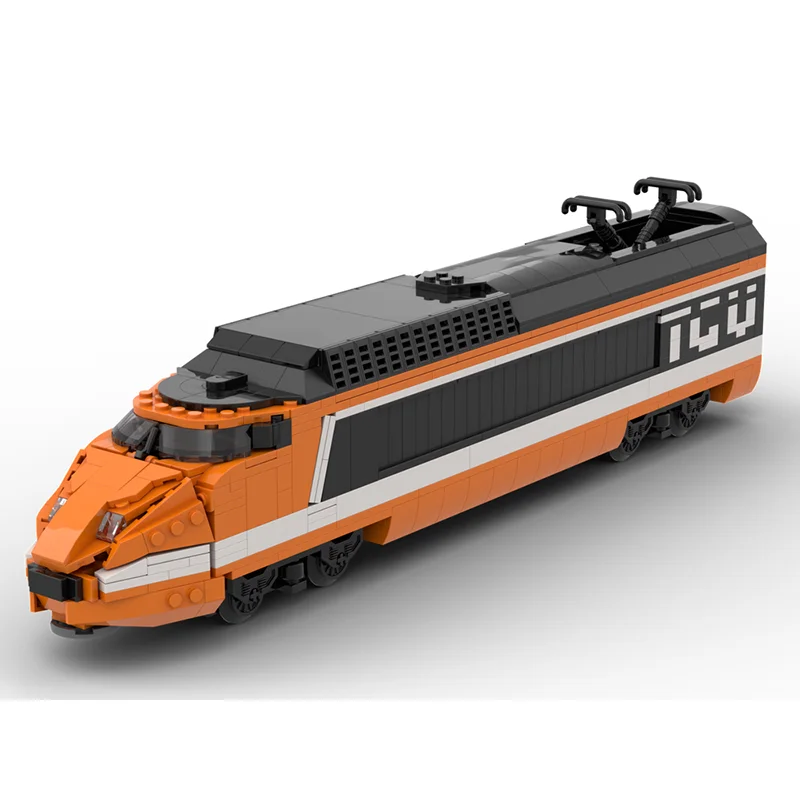 نموذج قطار السكك الحديدية Moc قوالب بناء قطارات السكك الحديدية نموذج التكنولوجيا وحدات لعبة المكعبات لتقوم بها بنفسك تجميع هدايا عيد الميلاد #2