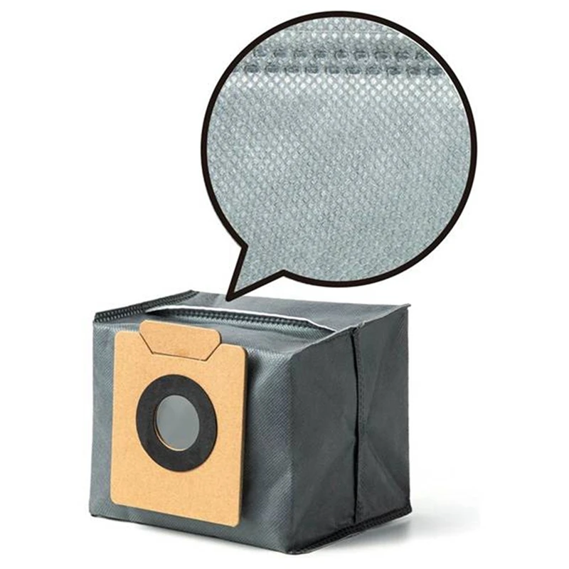 4PCS ฝุ่นสําหรับ Eufy Clean X8 Pro Self-Empty Station หุ่นยนต์สูญญากาศทําความสะอาดอะไหล่ทดแทนถุงขยะ