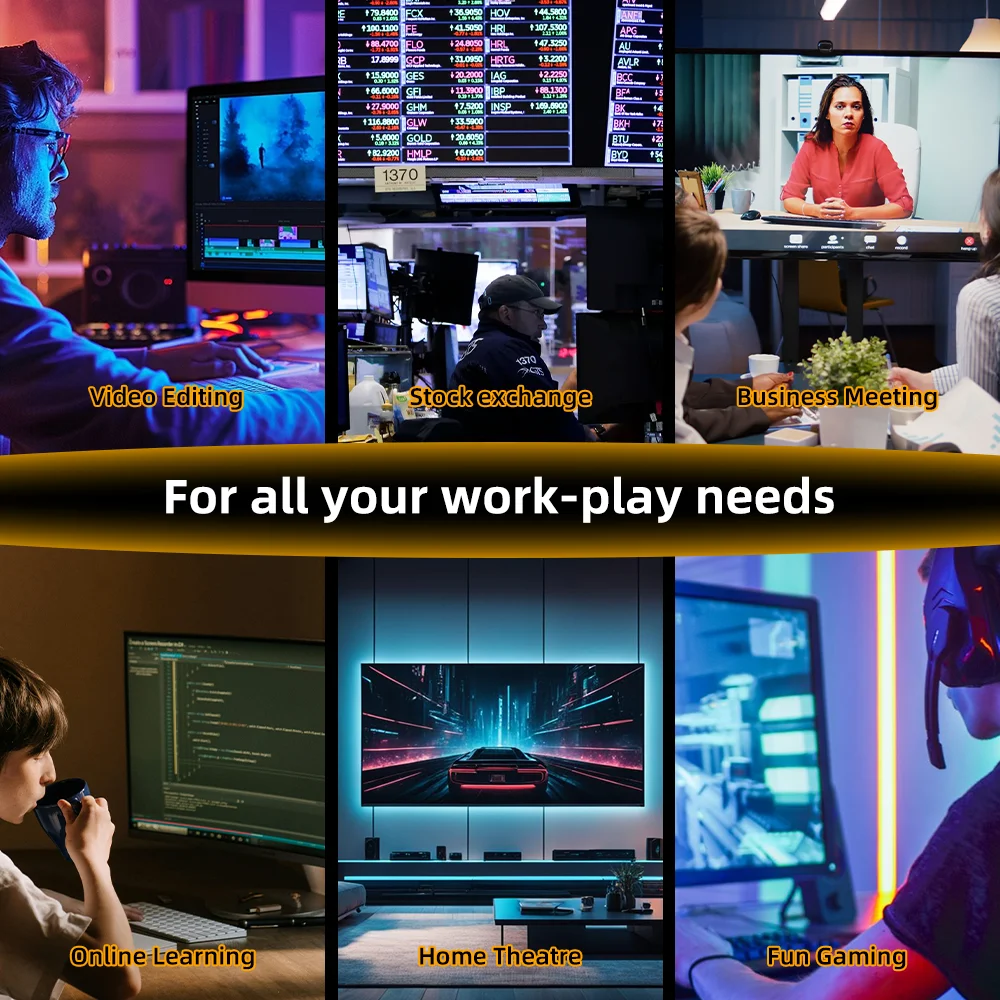 YCTipc Mini PC AMD Ryzen 7 7840HS DDR5 M.2 NVME SSD Computer desktop Supporto Display HDMI 4K/WiFi6/USB3.2/Ufficio