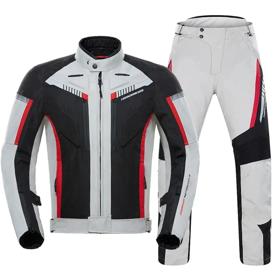 Motorcycle Jacket Waterproof Clothes Men's Racing Motorcross Jackets Motorcycle Pants Wearable Moto Jacket With EVA Protection