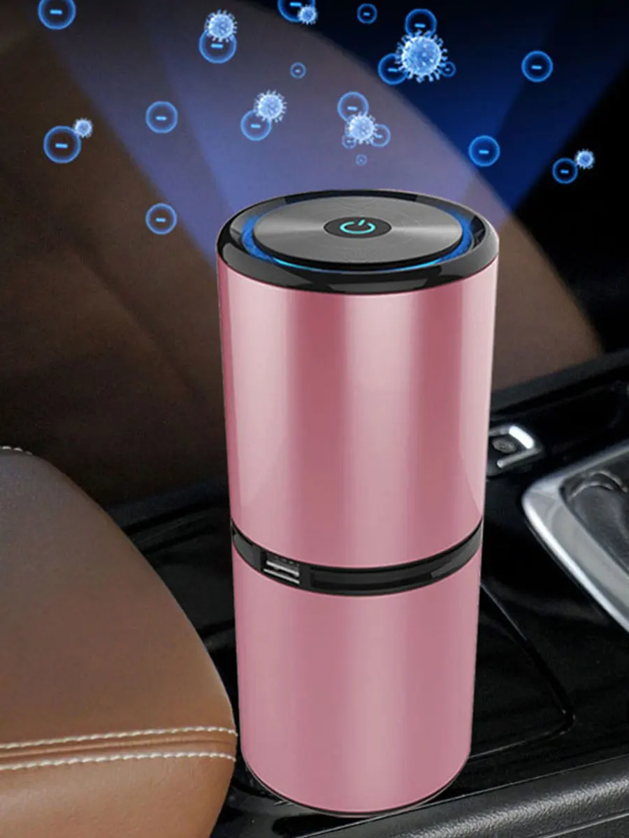 12M Negative Ion Air Purifier USB Car/Home Use Filterless Aluminum Alloy smoke Dust Removal & Sterilization Air Clear Generator