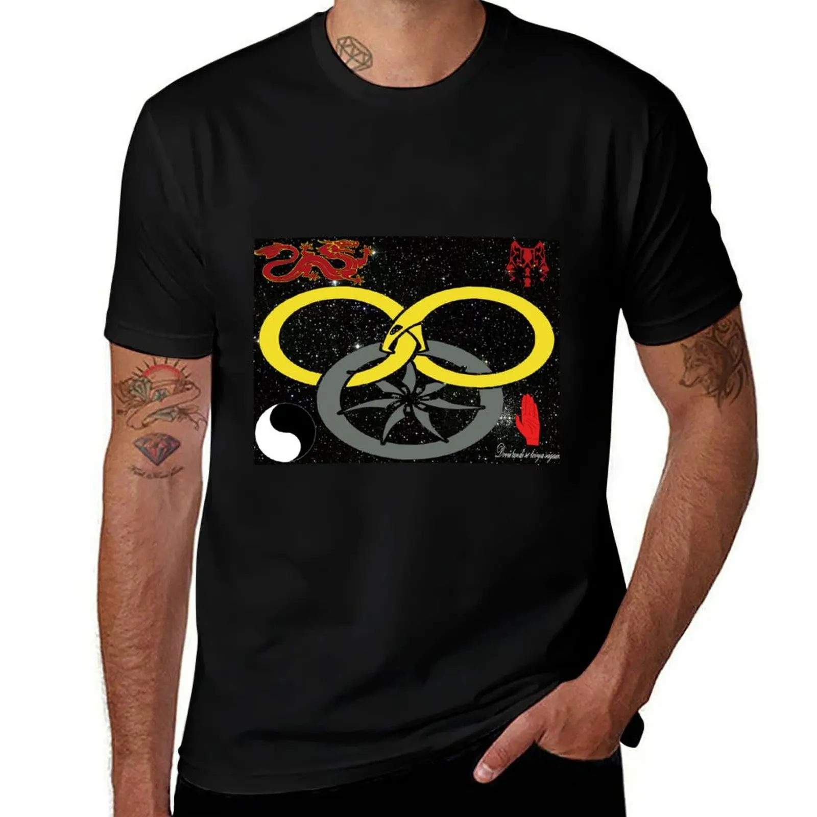 

Wheel of Time - Tel'aran'rhiod and symbols T-Shirt t shirts for man cotton soft man t shirts high quality luxury brand T-Shirt