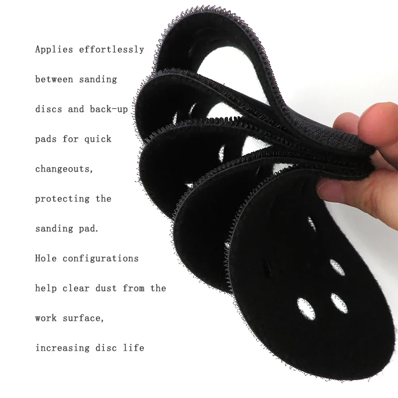 2 pack New 5 Inches(125mm) 8 Holes Ultra-thin Surface Protection Interface Pad for Sanding Pads Hook&Loop Sanding Discs Sponge