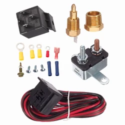 175-185 Degree Car Cooling Fan Thermostat Switch Car Fan Sensor Relay Harness Kit 12v Automotive Fan Car Accessories