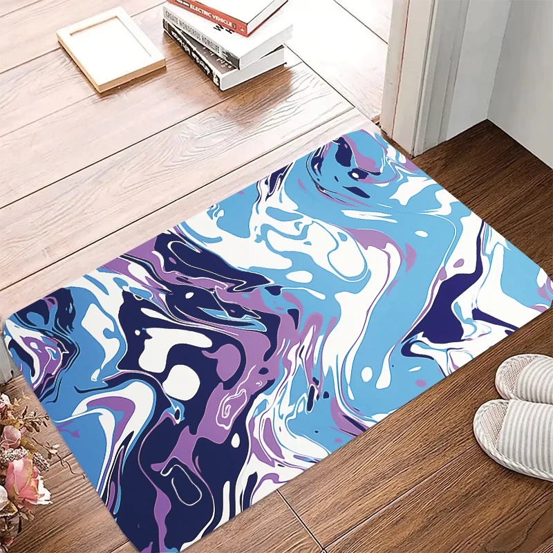 Geometric Texture Pattern anti slip shower bathroom carpet mat home decoration floor mat kitchen bedroom living room door mat