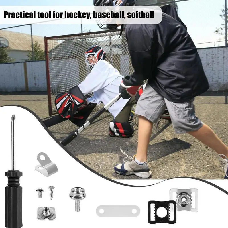 Hockey Helmet Repair Kit 57X Helmet Replacement Parts Clips Screws Hardware Kit Helmet Maintenance Tools For Football Baseball